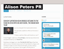 Tablet Screenshot of alisonpeterspr.com